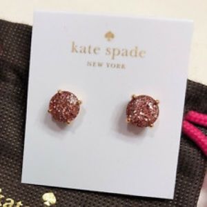 Kate spade gum drop pink earrings.